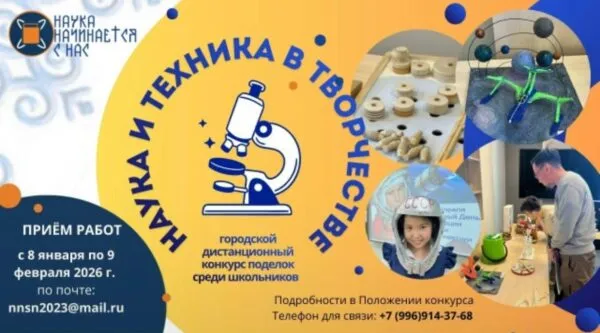 Дистанционный городской конкурс поделок «Наука и техника в творчестве» - с 8 Января 5 Наука и техника в творчестве